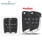 MYREMOTEKEY Modified Flip remote Key Shell 2/3/4/5 Button HU100 Blade For Chevrolet Cruze Epica Lova Camaro Impala CM World