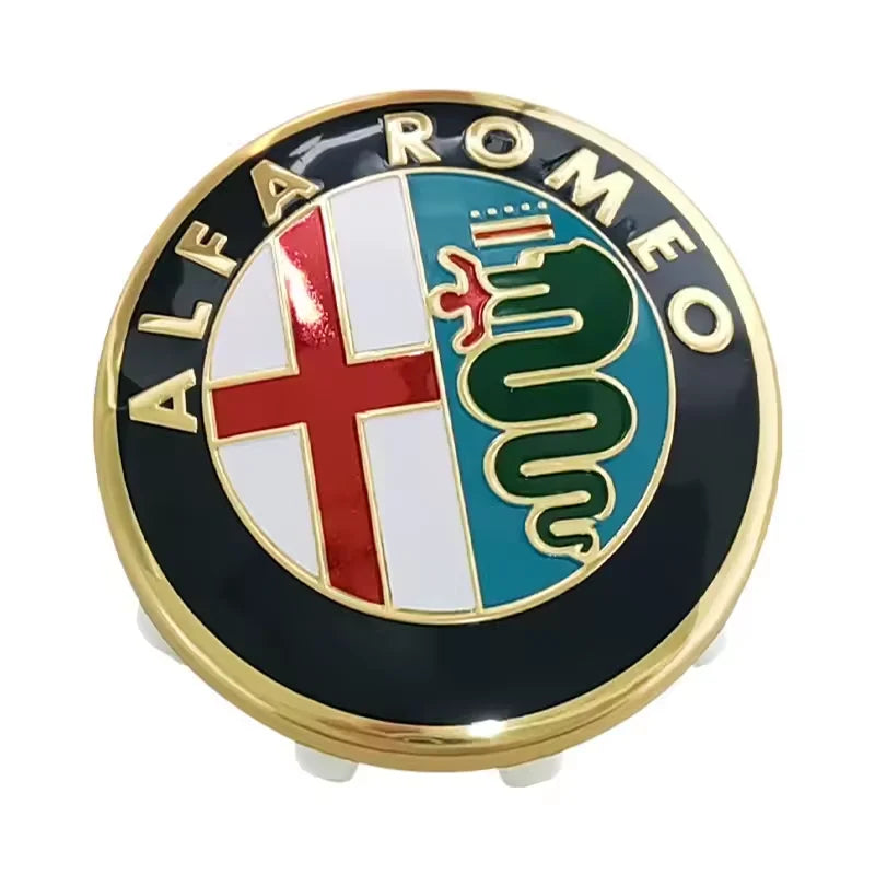 4pcs 58mm Car Wheel Rims Hub Center Caps for Alfa Romeo Logo Giulietta Mto Giulia GT 159 147 156 166 Stelvio Brera Aceessories CM World