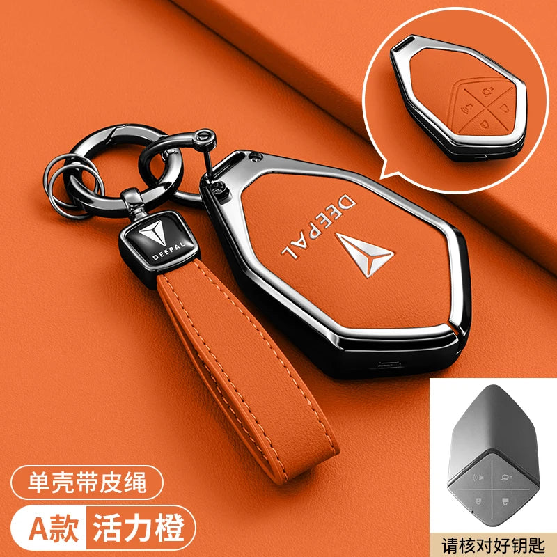 Car Key Case Bag For Changan Deepal S7 S07 SL03 S05 G318 2024 2025 Keychain Protective Cover Smart Remote Key Protection Shell