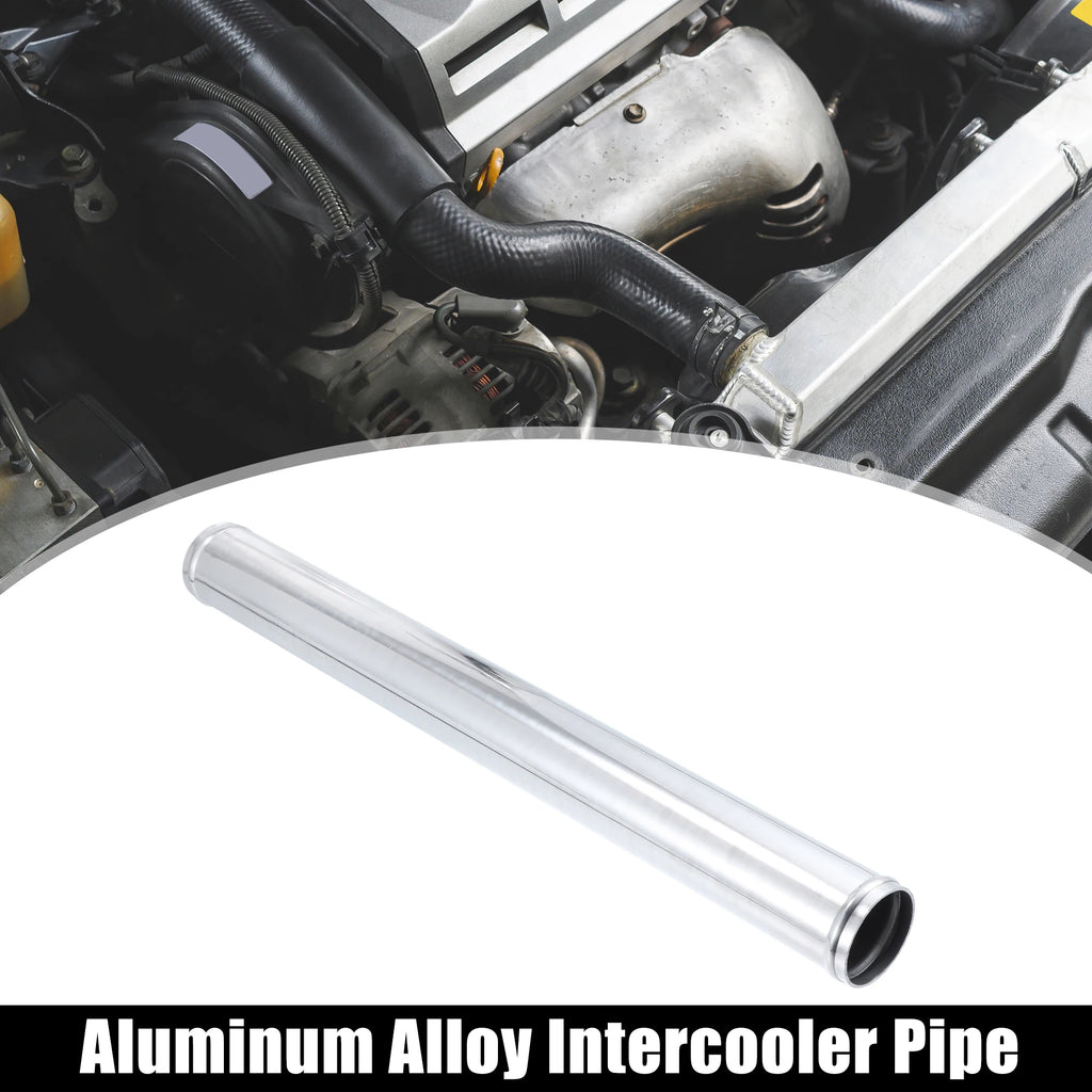 Uxcell Aluminum Alloy Tube OD 51/57/63/70/76mm Intercooler Pipe Air Intake Tube Hose 0 45 Degrees 500mm Length for Car