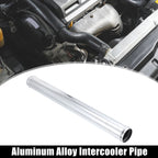 Uxcell Aluminum Alloy Tube OD 51/57/63/70/76mm Intercooler Pipe Air Intake Tube Hose 0 45 Degrees 500mm Length for Car