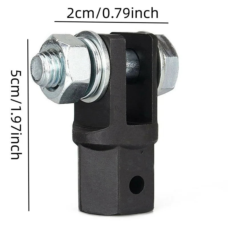1/2 Inch Scissor Jack Adapter and Socket Adapter for Most Jacks Chrome Vanadium Steel Scissor Jack Adapter Drive Impact Wrench CM World