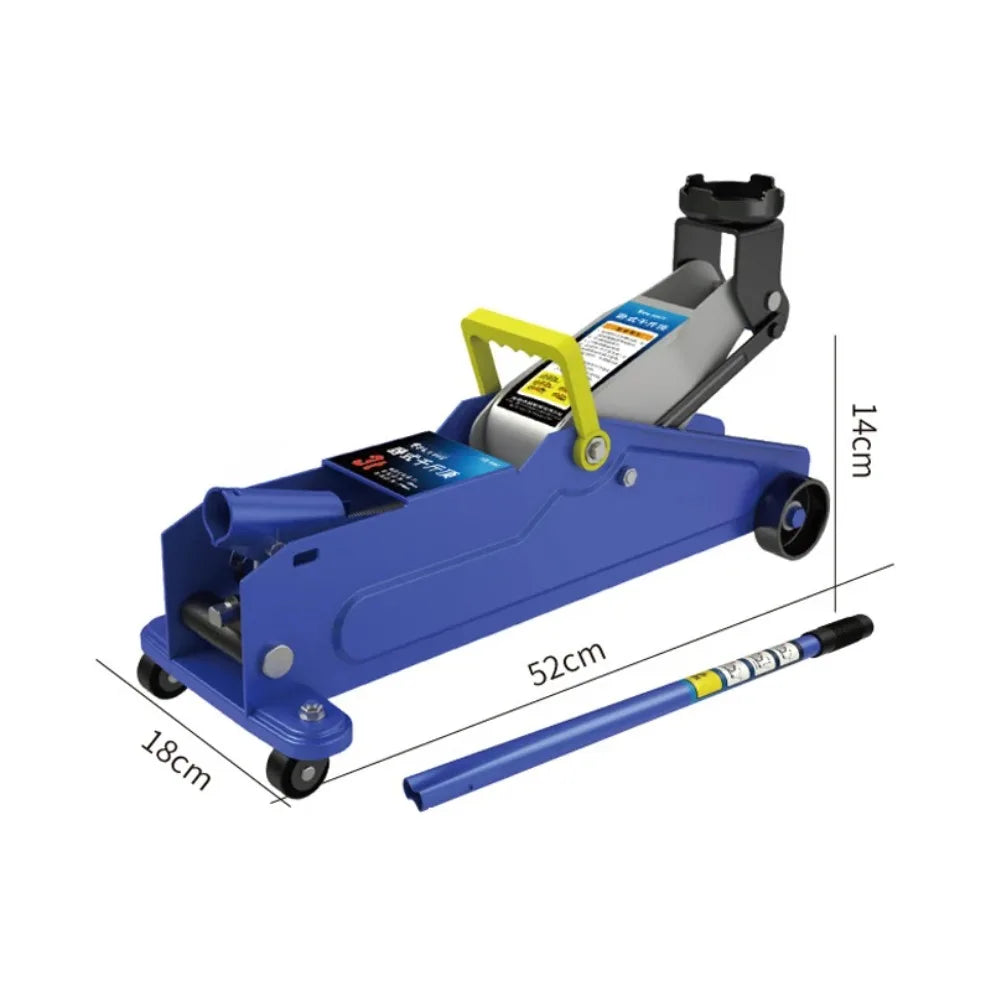 3T Super Heavy Horizontal Jack SUV Car Sedan Tire Change Hydraulic Repair Oil Pressure Fast Lifting Tools