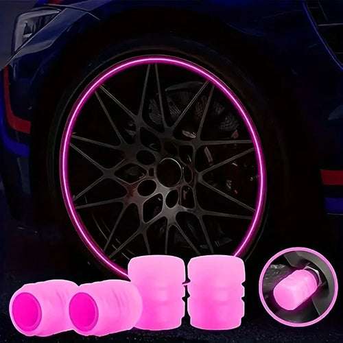 10pcs Luminous Valve Stem Cap Universal Car Decor CM World