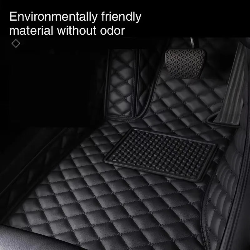Custom Car Floor Mats Anti-slip Wear Microfiber Leather For Citroen C2 Auto Carpets Foot Coche Accessories