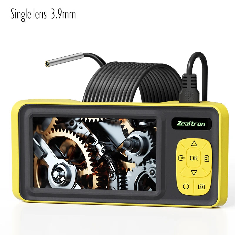  1-15m 1080P Industrial Endoscope 4.3'' IPS Screen Detachabe Design, IP67 Borescope Autofocus 8mm Lens 1920P for Inspection Car