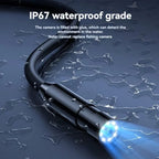 1080P HD Industrial Endoscope Camera with 4.3' IPS Screen 8mm Waterproof Borescope for Car Engine Sewer Pipe Inspection