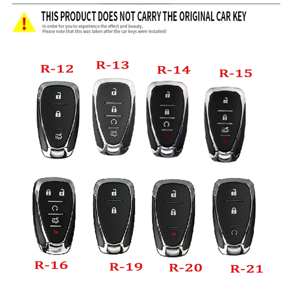 TPU Car Key Fob Cover Case for Chevrolet 2017-2019 Chevy Malibu Camaro Cruze Traverse Sonic Volt Bolt Equinox Spark Blazer Onix CM World