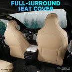 360° Full Cover Leather Seat Covers for Tesla Model X S 5/6/7 Seaters, Custom Fit Car Cushion, High Quality Car Accessories