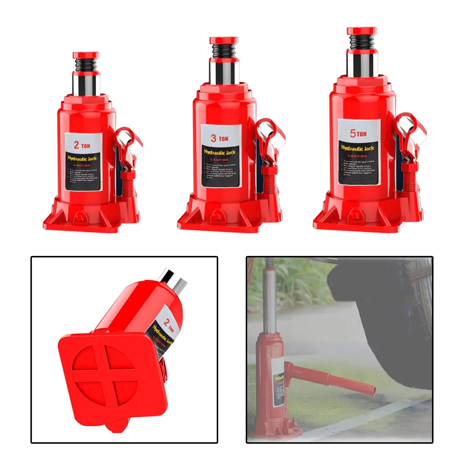 Household Automotive Jack Small Jack Hydraulic Bottle Jack for Truck Boat Car Van CM World