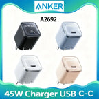 Anker Nano 45W USB-C Fast Charger Compact Foldable Plug PD Charging Block For Samsung Galaxy S25 Ultra S24 Series iPhone Laptop Car Mobile World