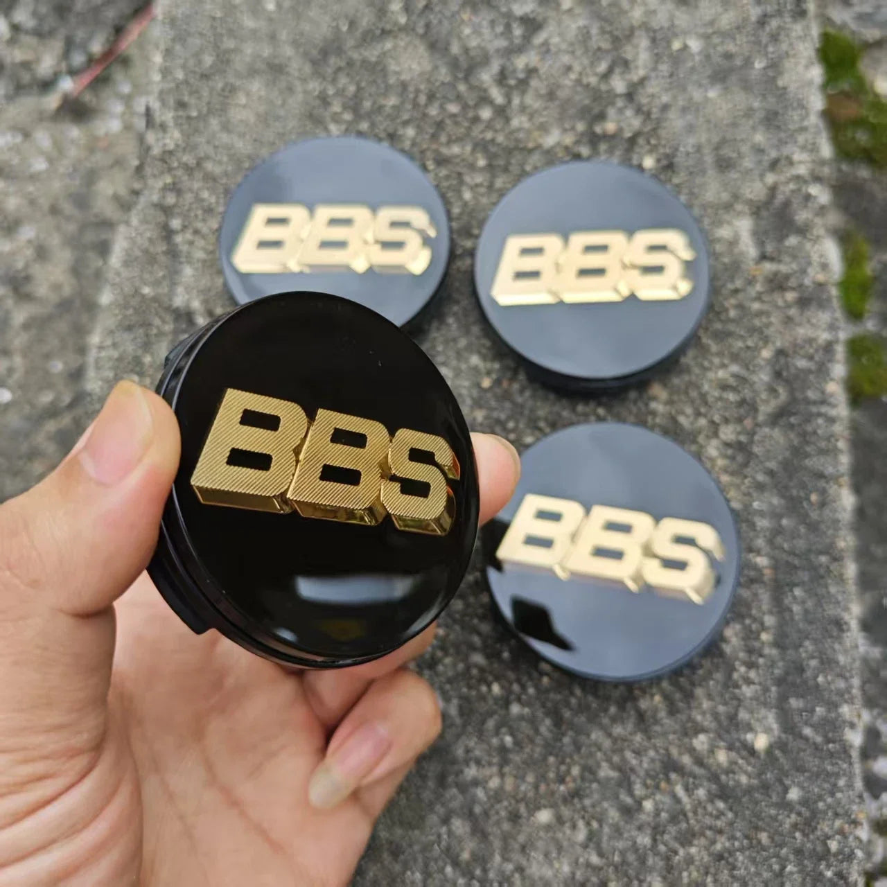 4Pcs 60/65mm Acrylic BBS Wheel Center Cap Wheels Tyre Car Wheel Center Cap Set Vehicles Automotive BBS wheel hub modification CM World