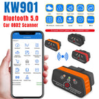 2025 New KONNWEI KW901 ELM327 V1.5 Bluetooth5.0 Car Auto OBD2 Scanner Android/IOS Car Diagnostic Tool Code Reader pk Vgate ICAR2 Car Mobile World