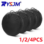 1/2/4PCS Car Auto Wheel Tire Cover Weatherproof Dust-Proof 4x4 Overland Vehicle Spare Tire Cover Case Bag Polyester CM World