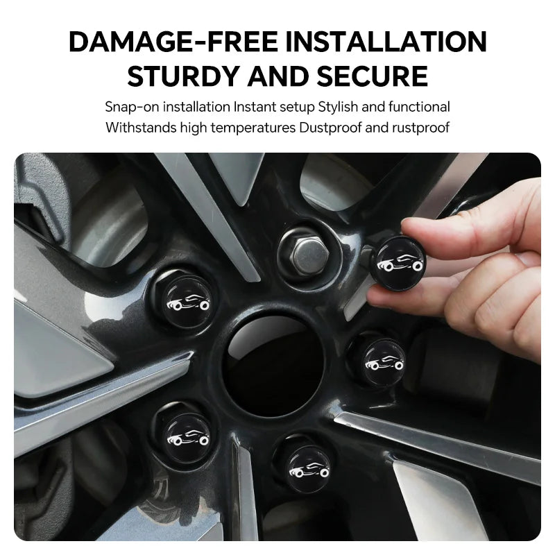 20PCS Car Wheel Caps Bolts For GAC AION V AION UT AION Y Plus Tire Nut Caps Car Wheel Lug Nut Car Tire Screw Cap Caps For Wheel CM World