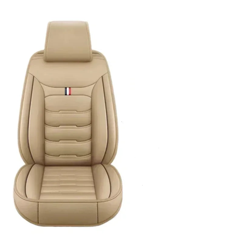 Auto Set Car Seat Covers Universal PU Leather Single Front Split Protector Four Season Fit Most Car SUV Car Interior Accessories