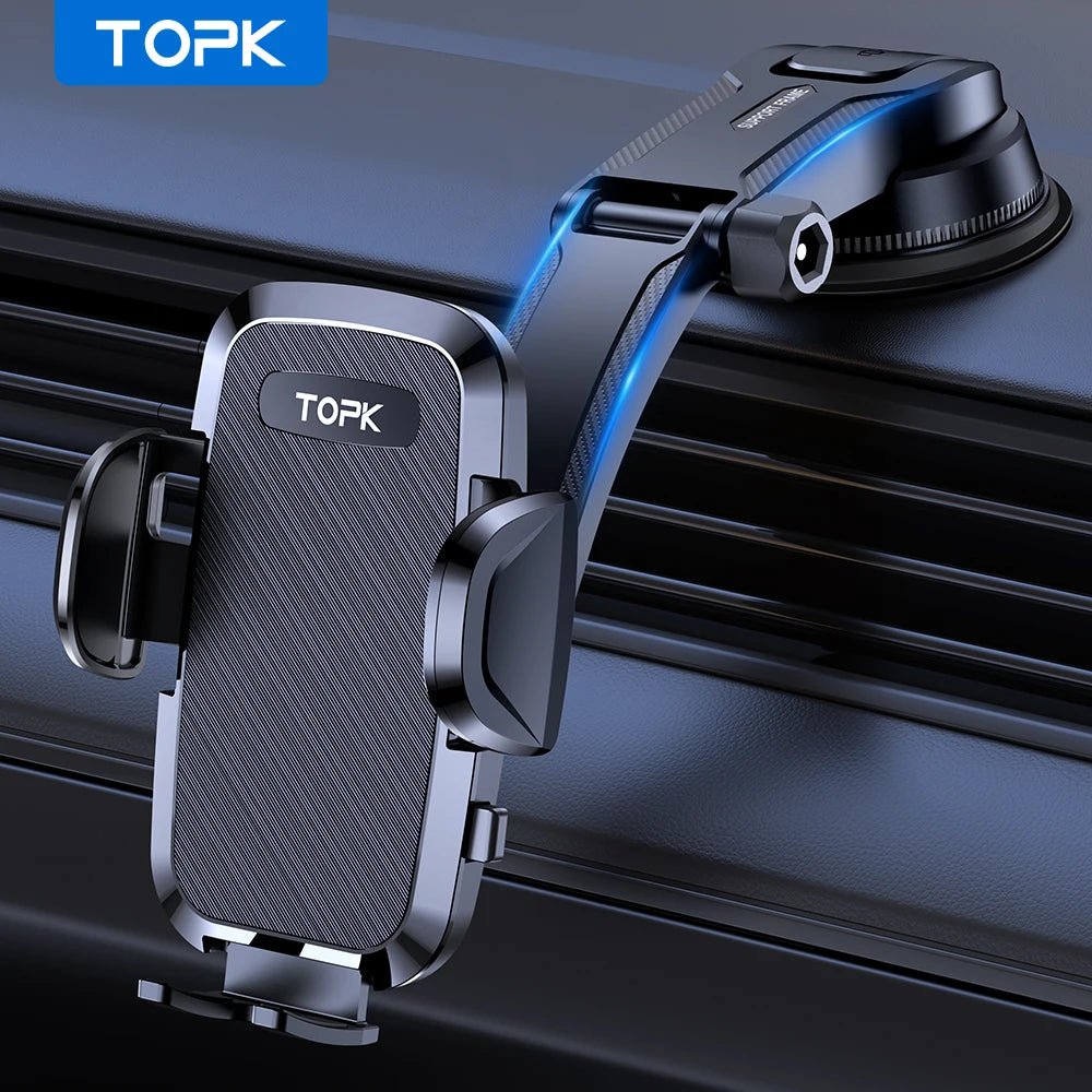 TOPK Car Phone Holder Gravity Dashboard Mount Compatible With Mag-Safe Universal For IPhone 13 12 11 Xiaomi Samsung