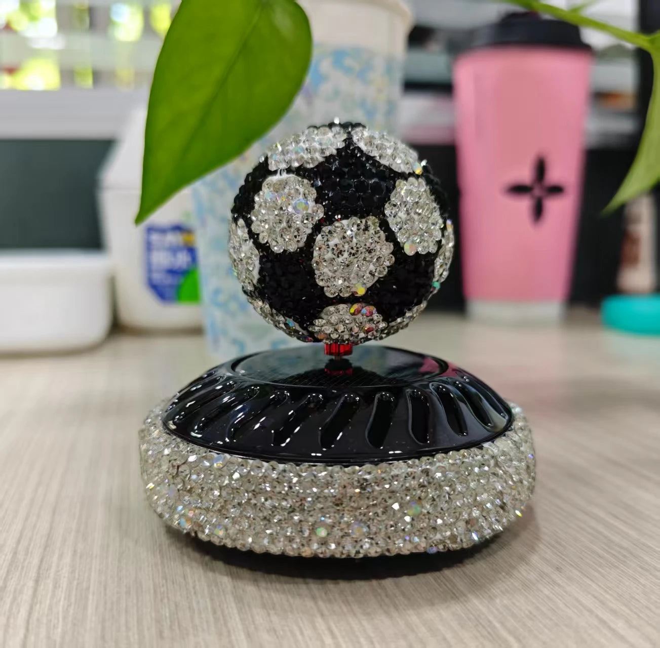 NOYAFA JH13 Car Solar Finger Football Air Freshener Solar Perfume Fragrance Essential Oil Perfume Auto decoration CM World