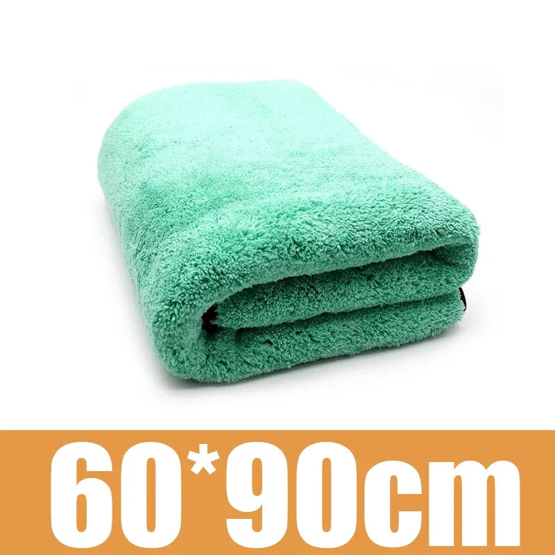 1400GSM Coral Fleece Deluxe Car Wash Microfiber Towel Plush Cleaning Drying Cloth Car Care Cloth Detailing Polishing CM World