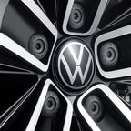 Car Sticker 4pcs Black silver 56mm/60mm/65mm Car Wheel Center Hub Caps Sticker Badge Accessories For VW Volkswagen R GTI G