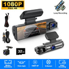 ZNLYRION M8-32GB Full HD 1080P Car Dashcam Front+Interior+Rear Camera 130° Wide Angle Night Vision G-Sensor Parking Monitor Car Driving Recorder