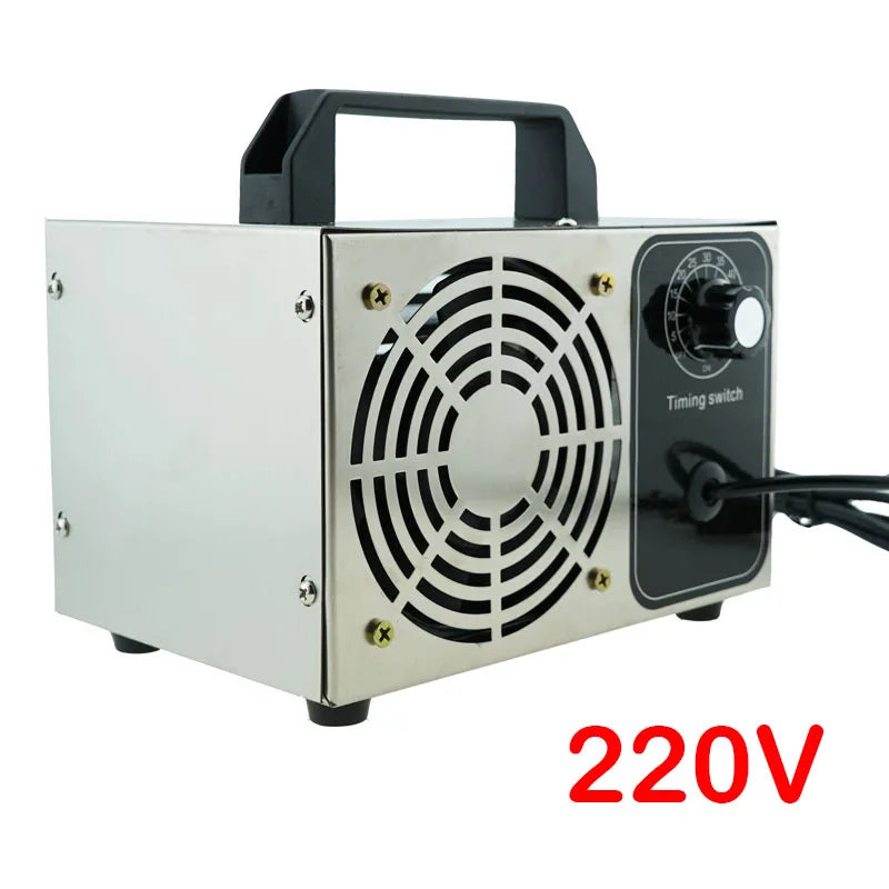 220V/110V 60g/h Ozone Generator Car Air Ozonator Machine Air Purifier Air Cleaner Deodorizer Sanitizer with Timing Switch