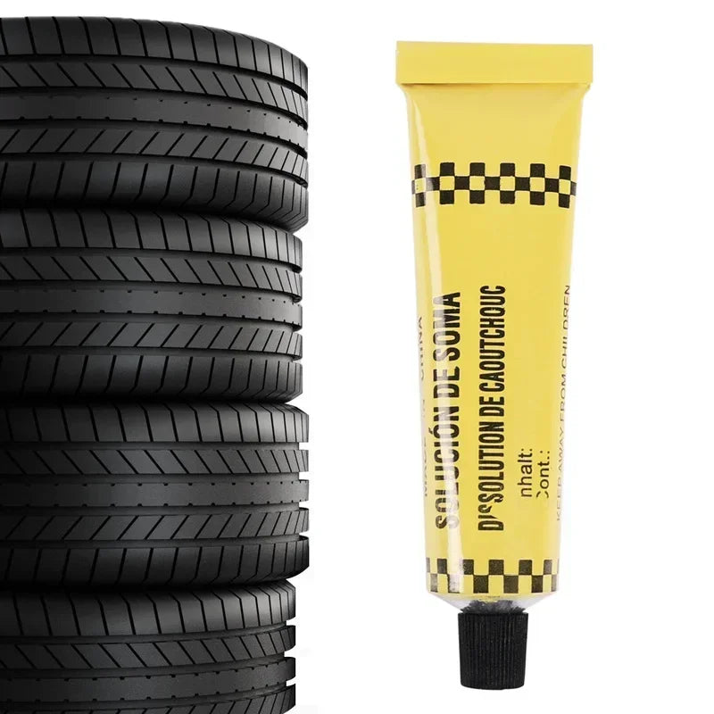 1-20pcs Automobile Tire Repairing Glue Inner Tube Puncture Kit Repair Cement Rubber Cold Patch Solution Motorcycle Bicycle