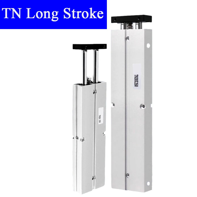 Pneuamtic Double Rod Pneumatic Piston Air Cylinder TN10x300 16x200 20x400 Long Stroke 200mm To 500mm