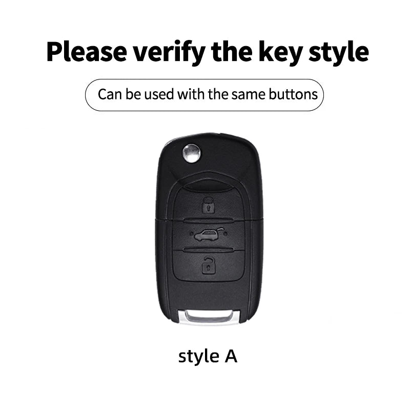 Luxury Zinc Alloy Car Key Fob Cover for Wuling Hongguang S, Anti‑Drop Scratch‑Resistant Protective Key Shell Case With Keychain