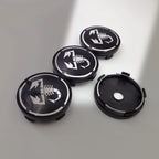 4pcs fiat Abarth 3D Logo Car Emblems 56mm/60mm Wheel Center Hub Caps Dust-Proof Rim Refit Badges Sticker Styling Accessories