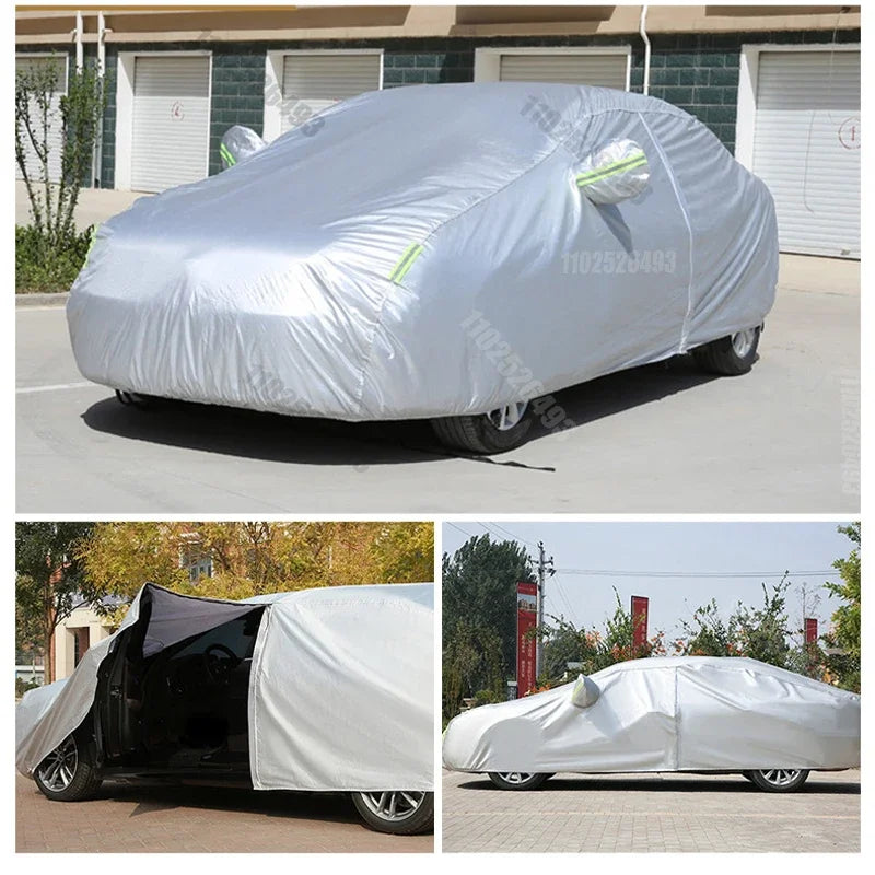 Car Cover Outdoor Protection Full Car Covers Waterproof Sunshade Snow Cover Anti UV Universal For Sedan Amagi CM World