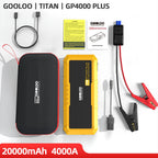 Gooloo GP4000 PLUS Jump Starter 4000A Portable Car Battery Jumper Starter FIT for Gas Engines Up to 10.0L Diesel Vehicles Emergency Battery Booster Pack