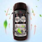Solar Energy Vehicle Aromatherapy Rotating Double Ring Suspension Car Air Freshener Eliminate Odor Purify Air