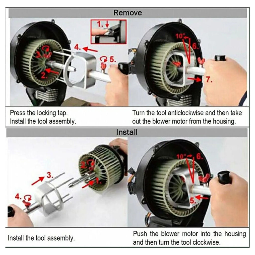 Car Heater Blower Motor Remove Tools Cars Disassembly Tool 9997284 412‑140 For Volvo S60 S60L S80 S80L V60 V70 XC60 XC70 CM World