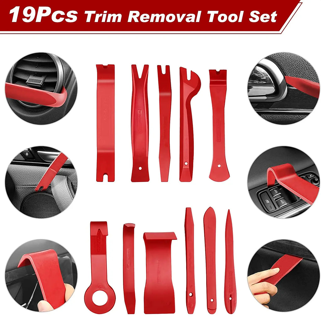 Car tools Car Interior Disassembly kit plastic trim removal tool car clips puller diy Panel Tools for auto trim puller set CM World