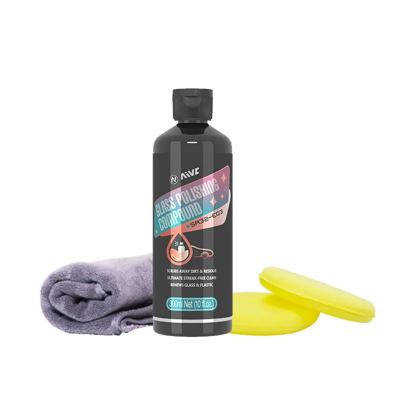 AIVC Car Glass Film Remover Windshield Cleaner Glass Film Coating Glass Oil Paste Film Emoval Cream Clean Stains Auto Detailing