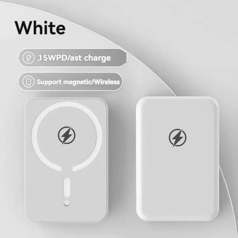 Magnetic Wireless Charger 10000mAh: 15W PD Fast Charging Power Bank for iPhone 16/17、15/14/13/12 Series Car Mobile World