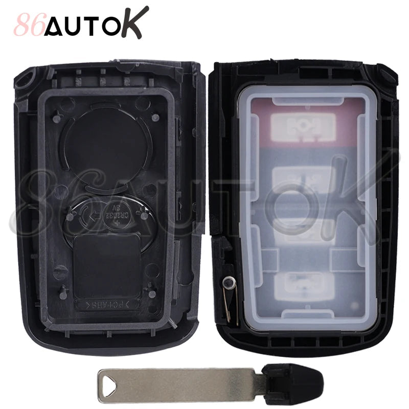 Car Key Shell Smart Key Case for Toyota Avalon Camry RAV4 2012-2015 Key Fob with Insert Key Car Key Case Fob Cover 2/3/4 Buttons CM World