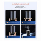Smart Car Air Freshener 50ML Ultrasonic Mist Aromatherapy Diffuser Portable Humidifier for Car and Home Use Blue Ocean Automati CM World