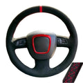 Non-Slip Suede Car Steering Wheel Cover Braid For Audi A3 8P Sportback A4 B8 Avant A5 8T A6 C6 A8 D3 Q7 8R Q5 4L S4 S3 CM World