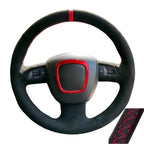 Non-Slip Suede Car Steering Wheel Cover Braid For Audi A3 8P Sportback A4 B8 Avant A5 8T A6 C6 A8 D3 Q7 8R Q5 4L S4 S3 CM World