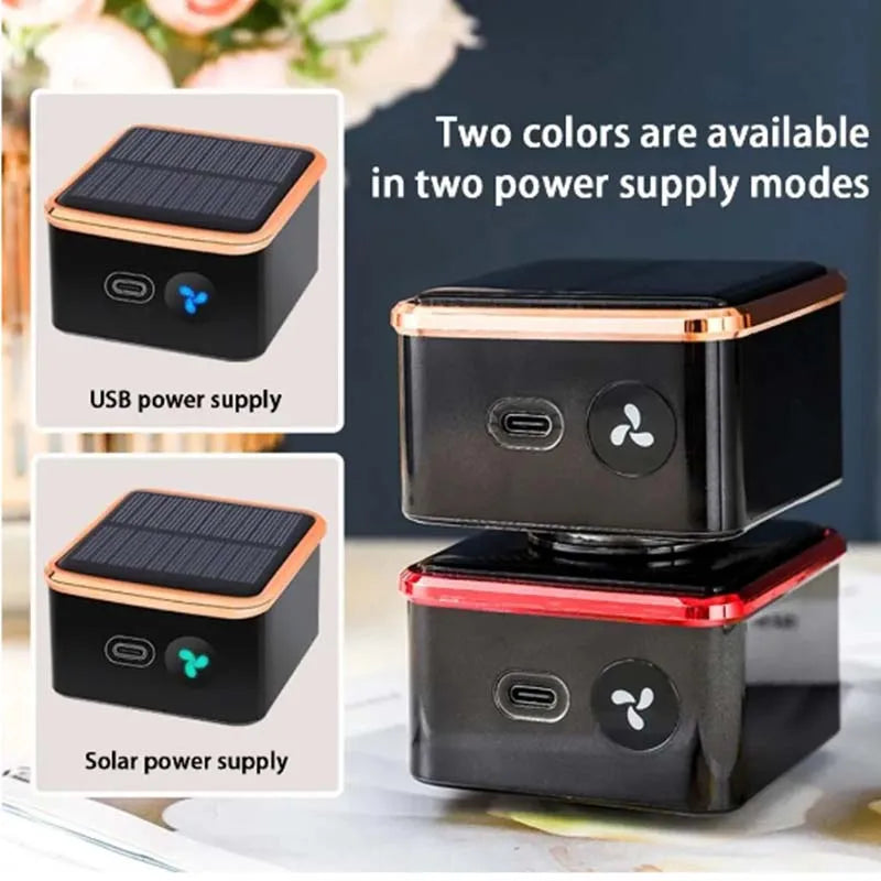 Solar Car Air Purifier Usb Oxygen Cleaner Ozone Generator Air Purifier HEPA Filter Smoke Remover Smart Gadgets Car Supplies CM World