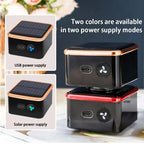 Solar Car Air Purifier Usb Oxygen Cleaner Ozone Generator Air Purifier HEPA Filter Smoke Remover Smart Gadgets Car Supplies CM World