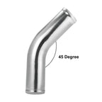 UXCELL Aluminum Alloy Tube OD 63mm 70mm 76mm 102mm Intercooler Pipe 45 90 Degree Air Intake Tube Silver for Car Air Intake Tube
