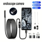 Mini HD Endoscope Camera Waterproof IP67 Industrial Camera Endoscope for Android Phone Camera, Pipe Inspection, Industrial, Auto CM World
