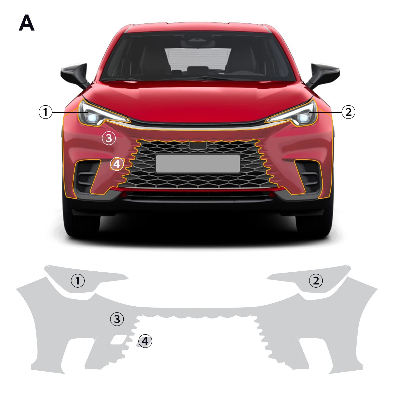 For Lexus LBX 2023-2026 Invisible Car Wrap TPU Film Protective Layer Scratch Resistant Car Parts Car Modification Accessories Car Mobile World