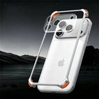 Luxury Metal Aluminum Alloy Frame Lens Protect Phone Case For iPhone 18 17 16 15 14 13 Pro Max Silicone Lining Shockproof Bumper