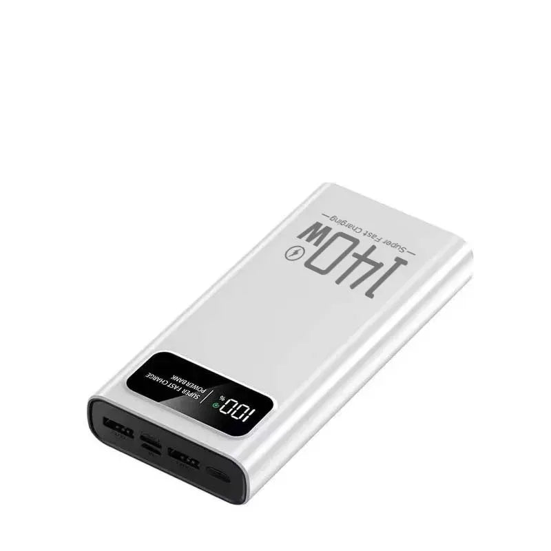 Lenovo 140W Power Bank Super Fast Charging Battery High Capacity Digital Display 100000mAh Power Bank For Iphone Samsung Xiaomi Car Mobile World