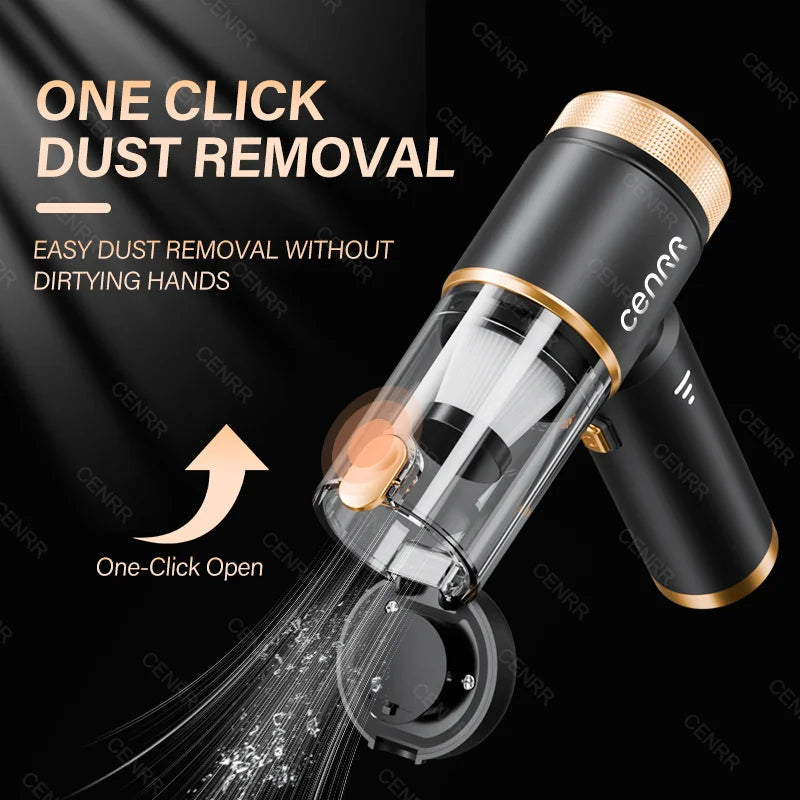 CENRR 998000PA Cordless New Portable Car Vacuum Cleaner Mini Powerful Vacuum Cleaner for Home Handheld Blower Car Cleaner CM World