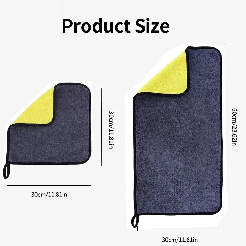 1-15PCS Microfiber Cleaning Towel Car Cleaning Cloths Professional Detailing Car Drying Microfiber Towel Wash Towel Accessories